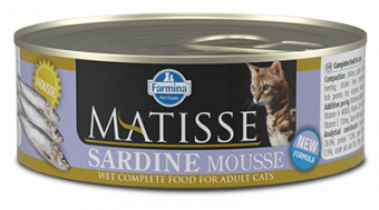 Консервы Farmina Matisse Cat Mousse Sardine для кошек мусс с сардинами