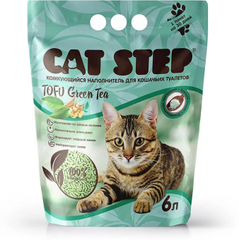 Наполнитель Cat Step Arctic Green Tea для кошек впитывающий с запахом зелёного чая