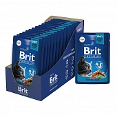 Паучи Brit Premium для взрослых кошек с цыплёнком и перепелкой в соусе Паучи Brit Premium для взрослых кошек с цыплёнком и перепелкой в соусе