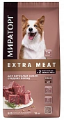 Корм сухой Мираторг Extra Meat для собак средних пород с мраморной говядиной Black...