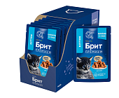 Паучи Brit Premium для котят с цыплёнком в соусе