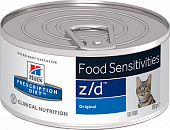 Консервы Hill's Prescription Diet Z/D для кошек. Лечениe острых пищевых аллергий