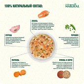 Паучи Guabi Natural Dog для собак с курицей, лососем, цельнозерновыми злаками и...