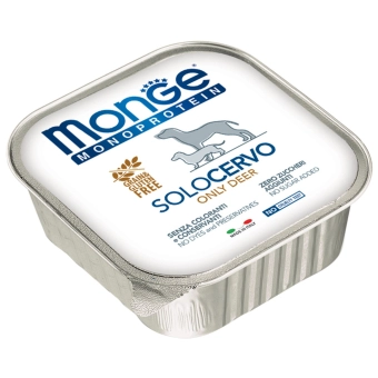 Ламистеры Monge Dog Monoprotein Solo монопротеиновый паштет для собак из оленины