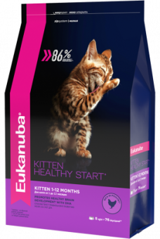 Eukanuba Kitten Healthy Start сбалансиованный сухой корм для котят