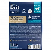 Корм Brit Premium Dog Sensitive для собак для чувствительного пищеварения с индейкой