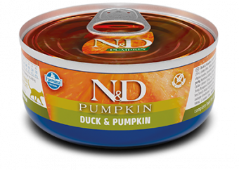 Консервы Farmina N&D Cat Duck&Pumpkin для кошек с уткой и тыквой