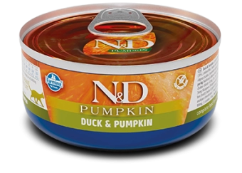 Консервы Farmina N&D Cat Duck&Pumpkin для кошек с уткой и тыквой