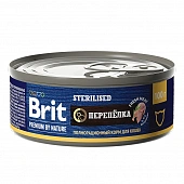 Банки Brit Premium by Nature для стерилизованных кошек с мясом перепёлки Банки Brit Premium by Nature для стерилизованных кошек с мясом перепёлки