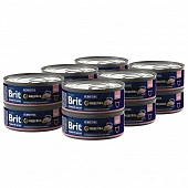 Банки Brit Premium by Nature для кошек с чувствительным пищеварением с мясом индейки Банки Brit Premium by Nature для кошек с чувствительным пищеварением с мясом индейки