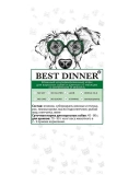Консервы Best Dinner для собак. Меню №5 Ягненок с рисом
