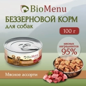 Банки BioMenu adult для собак мясное ассорти