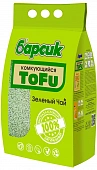 Наполнитель Барсик Tofu зелёный чай, древесный, комкующийся