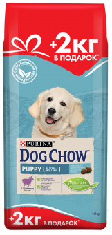 Корм Dog Chow Puppy&Junior Lamb для щенков с ягненком ПРОМОПАК