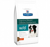 Сухой Корм Hill's Prescription Diet W/D для собак. Контроль веса
