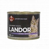 Консервы Landor Cat для кошек с кроликом и черникой