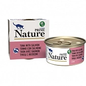 Банки Prime Nature для кошек с тунцом и лососем в бульоне Банки Prime Nature для кошек с тунцом и лососем в бульоне