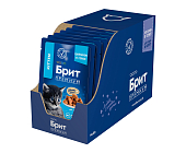 Паучи Brit Premium для котят с цыплёнком в соусе