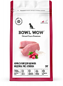 Корм Bowl Wow для щенков средних пород с индейкой, ягнёнком, рисом и клюквой