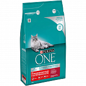 Сухой корм Purina ONE для стерилизованных кошек и кастрированных котов, с высоким содержанием говядины и пшеницей