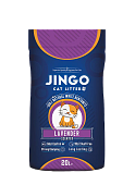 Наполнитель Jingo комкующийся для кошачьего туалета с ароматом лаванды