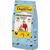 Сухой Корм Dog&Dog Expert Premium Great-Progress для щенков с курицей Сухой Корм Dog&Dog Expert Premium Great-Progress для щенков с курицей