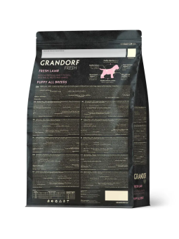 Корм Grandorf Fresh Dog Lamb Puppy All Breeds свежее мясо ягненка с бататом, для щенков беременных или кормящих собак