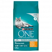 Сухой корм Purina ONE® полнорационный для взрослых кошек, с высоким содержанием курицы