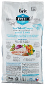 Сухой Корм Brit Fresh Adult Large Breed Muscles & Joints для собак крупных пород с рыбой и тыквой Сухой Корм Brit Fresh Adult Large Breed Muscles & Joints для собак крупных пород с рыбой и тыквой