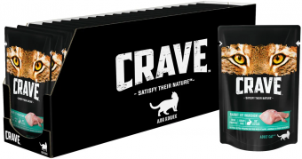 Паучи Crave для взрослых кошек с кроликом