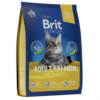 Корм Brit Premium Cat Adult Salmon для кошек с лососем