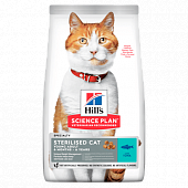 Сухой Корм Hill's Science Plan Adult Cat Sterilised Tuna для стерилизованных кошек и кастрированных котов с тунцом
