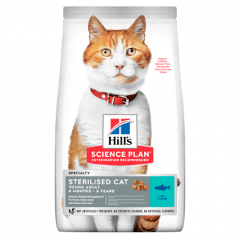 Корм Hill's Science Plan Adult Cat Sterilised Tuna для стерилизованных кошек и кастрированных котов с тунцом