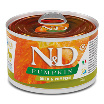 Консервы Farmina N&D Dog Duck&Pumpkin Adult Mini для собак мелких пород с уткой и тыквой