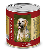 Банки Dog Lunch для собак мясное ассорти в желе Банки Dog Lunch для собак мясное ассорти в желе