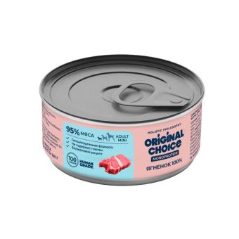Банки Original Choice Monoprotein Adult для собак мелких пород 100% ягнёнка
