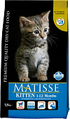 Сухой Корм Farmina Matisse Kitten для котят с курицей и рыбой