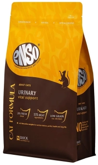 Сухой корм ENSO Cat Formula Urinary для любых кошек, для профилактики мочекаменной болезни, утка и брусника